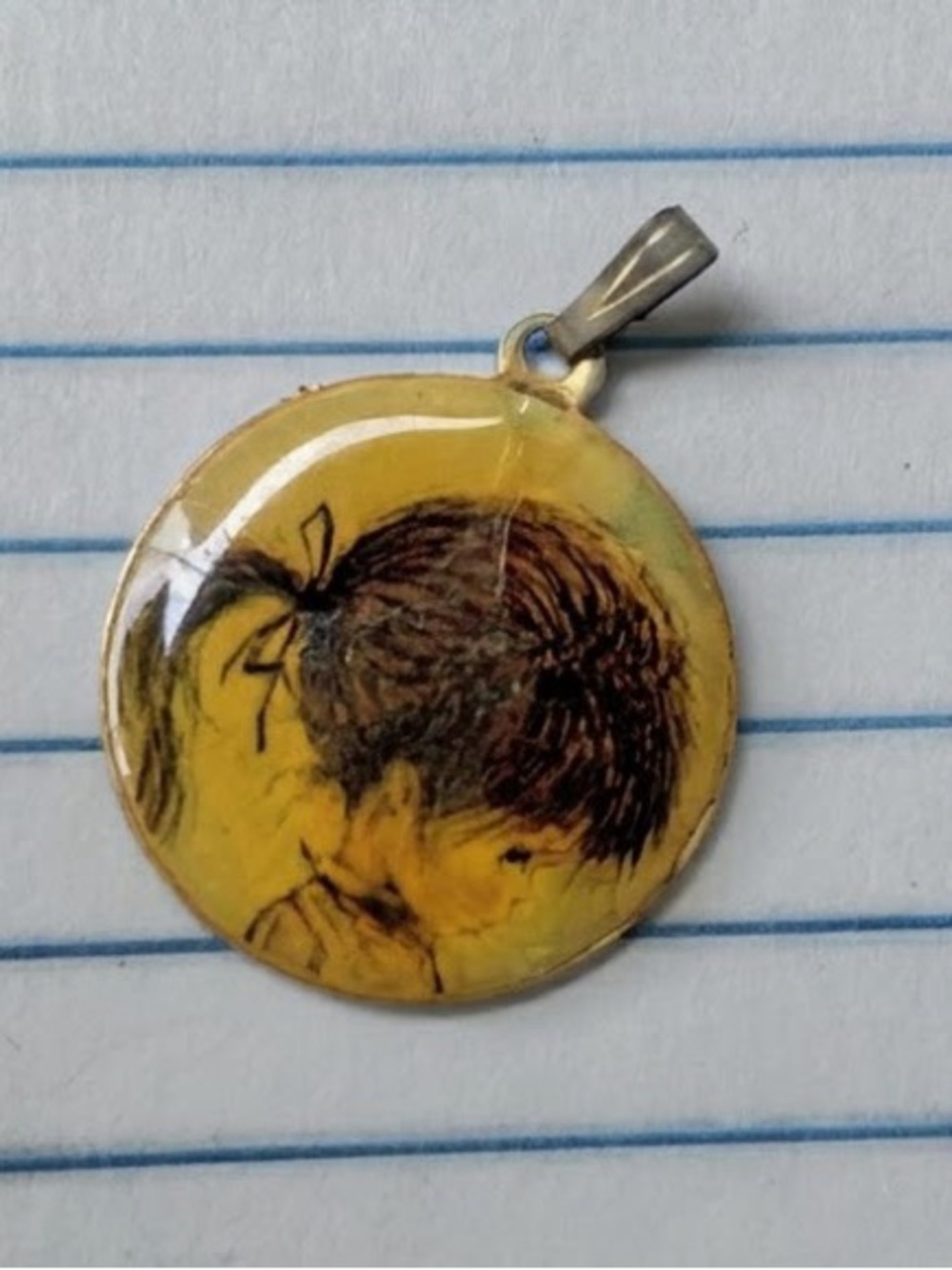 Vintage Fran Mar Moppets Collectible Pendant